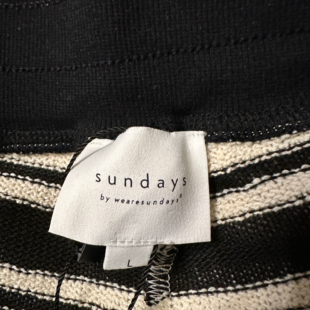 Sundays Striped Black and White Kade Pullover & Jace Pants Set - NWT - Size L - Picture 14 of 16